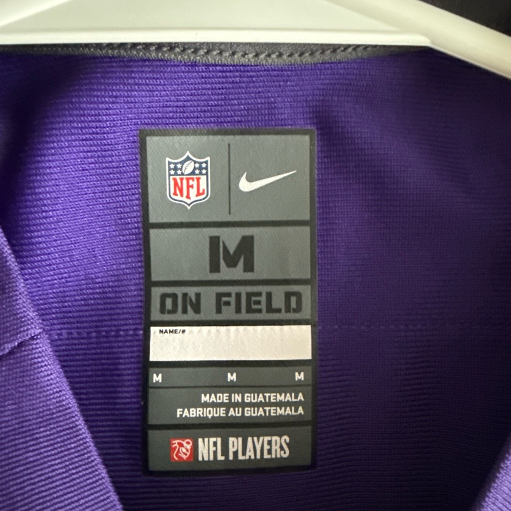 NFL Purple and White Men's Jersey - Picture 4 of 6